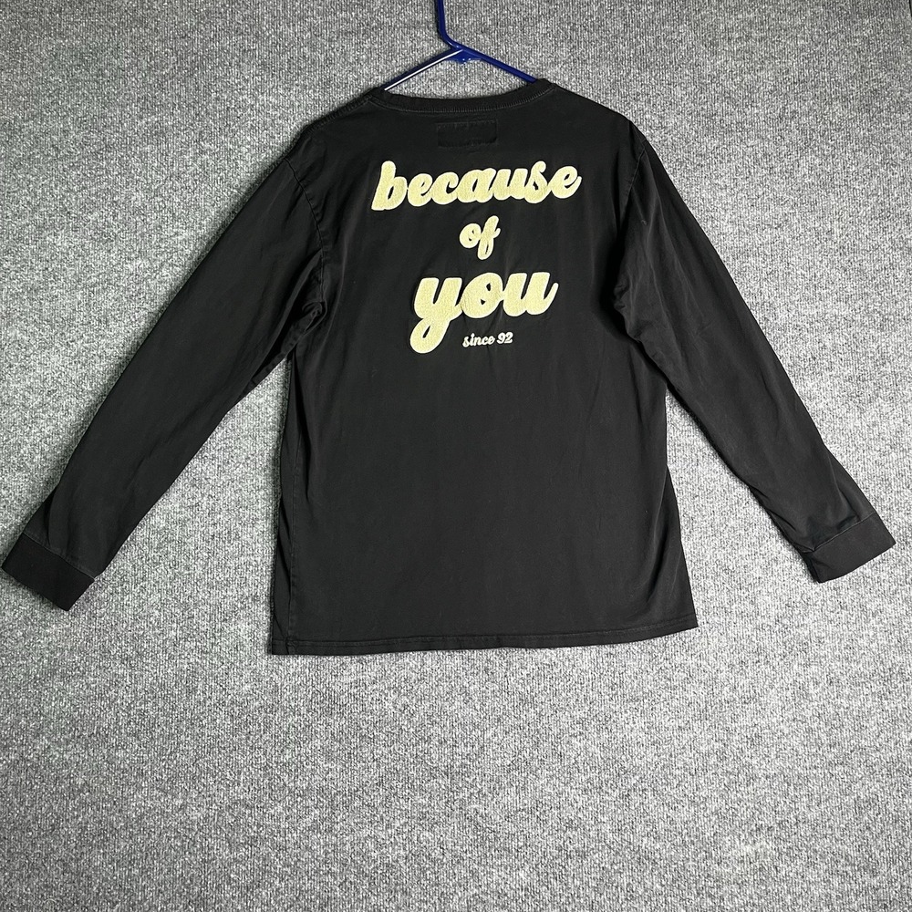 Dutch Bros Long Sleeve Shirt Women Large Black Coffee Heart